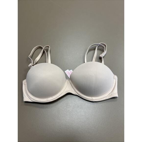 3 Victoria’s Secret 32B Multiway T-Shirt Front Close Racerback Nude Push Up Bras - Picture 6 of 16